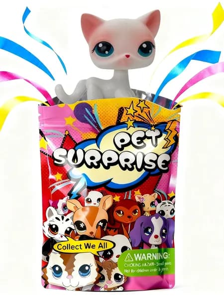Pet Shop #64,лпс игрушки,Короткошерстная кошка,подарок для девочки(С упаковочным пакетом)