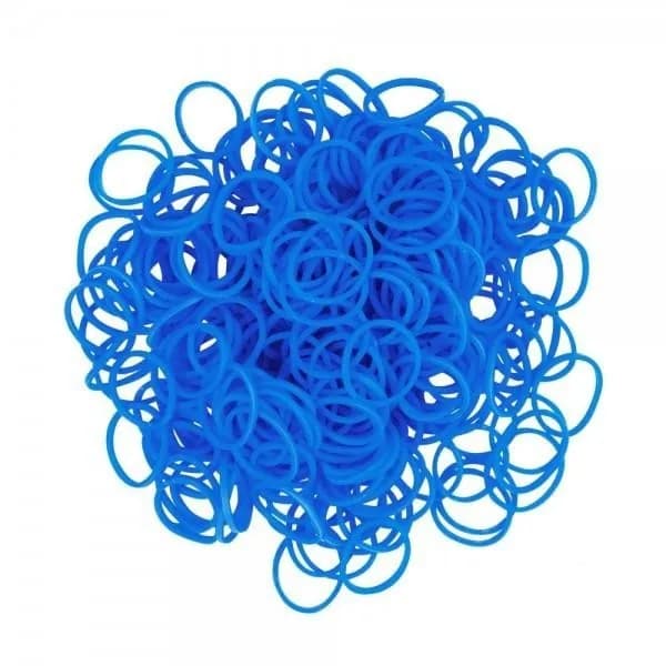 Резинки RAINBOW LOOM Силикон Неон Голубой Neon Blue B0952