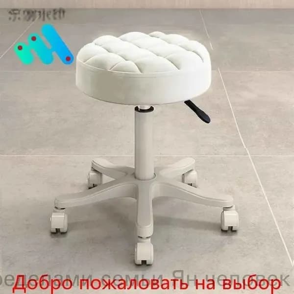 Стул мастера, белый, прозрачный
