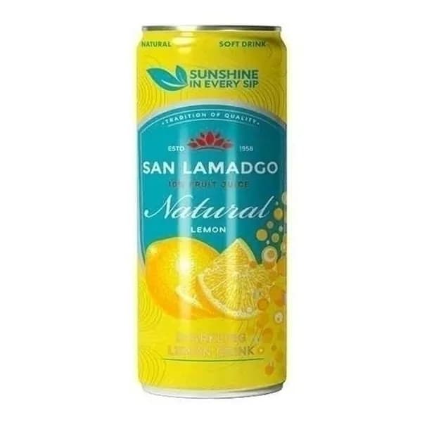 Газированный напиток San Lamadgo лимон 330 мл