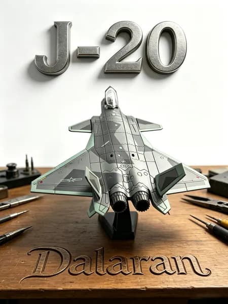 Вэй Лун стелс-истребитель, модель 1/72 без клея и покраски, Dalaran, КНР, Су-57