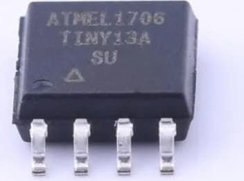 MICROCHIP ATTINY13A-SU микроконтроллер AVR, EEPROM: 64Б, SRAM: 64Б, Flash: 1kБ, SO8-W, 1шт