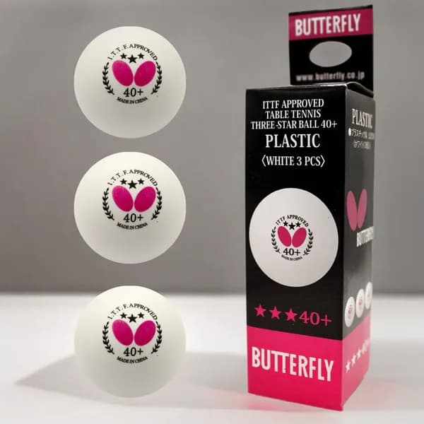 Мячи для настольного тенниса BUTTERFLY, шарики для пинг-понга, 3 шт.
