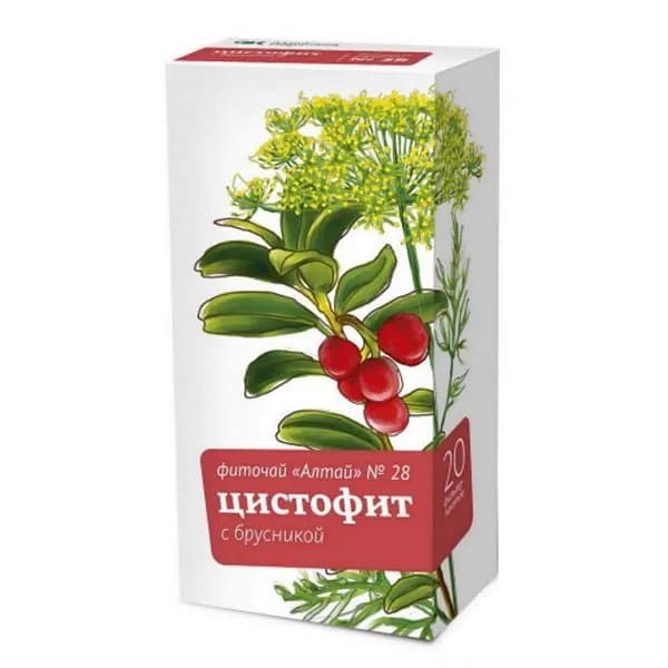 Фиточай №28 Цистофит с брусникой, 20 пакетиков по 2г
