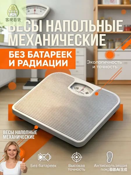 Напольные весы, нагрузка 130 кг, точность 1000 г