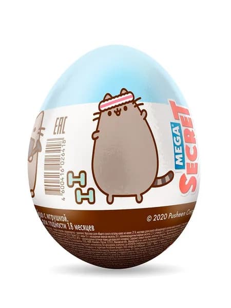 Шоколадное яйцо с коллекционной игрушкой Mega Secret Pusheen, 20 г