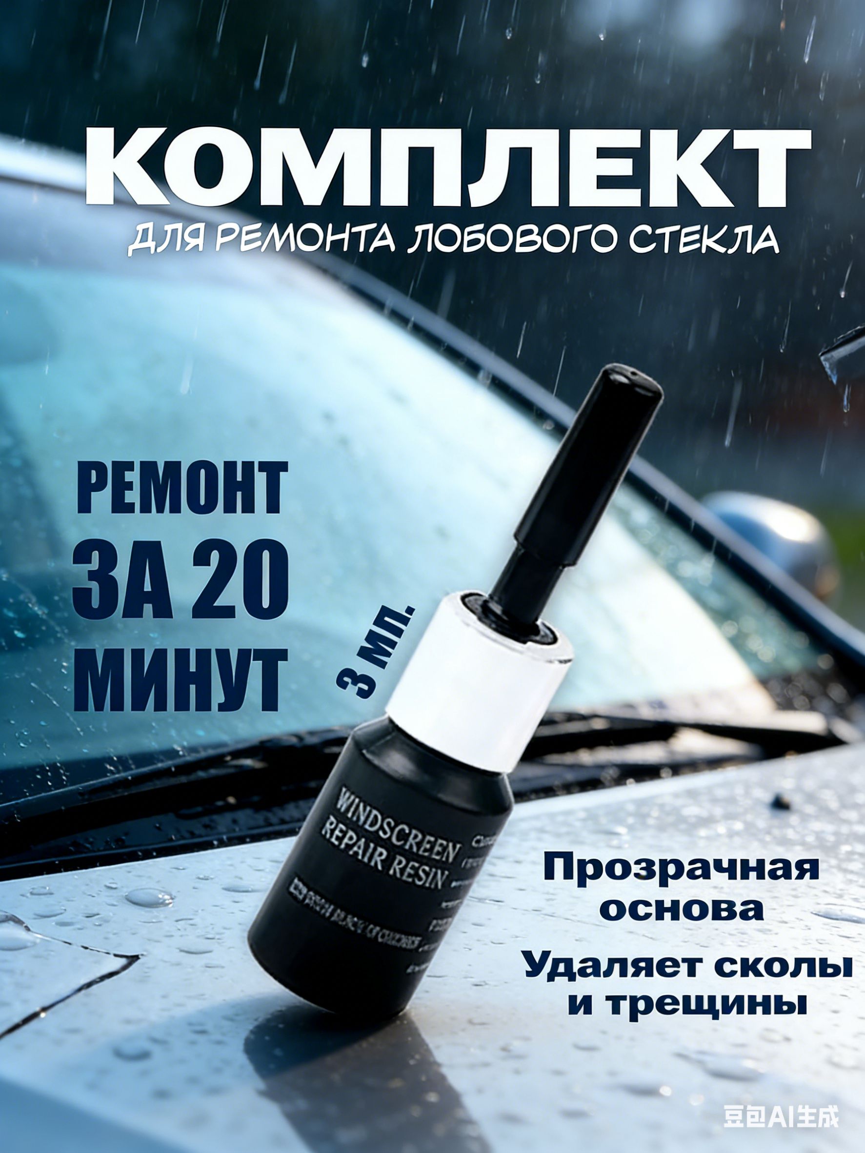 Клей автомобильный Гель, 2 мл, 1 шт.