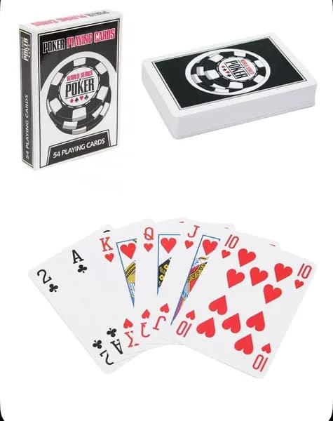 Игральные карты POKER с пластиковым покрытием