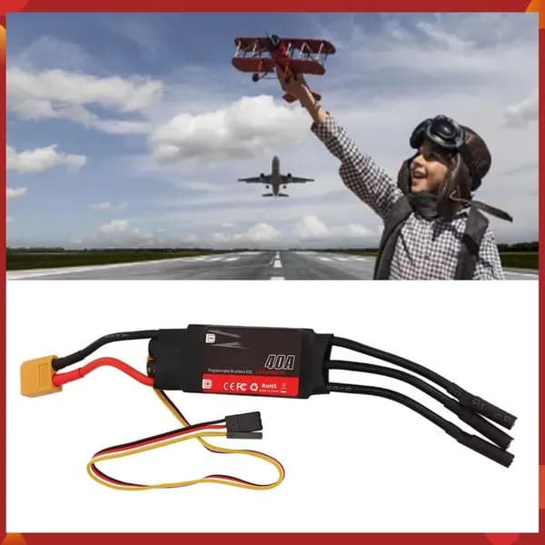 40A Бесщёточный ESC, легкий в использовании, для радиоуправляемых моделей