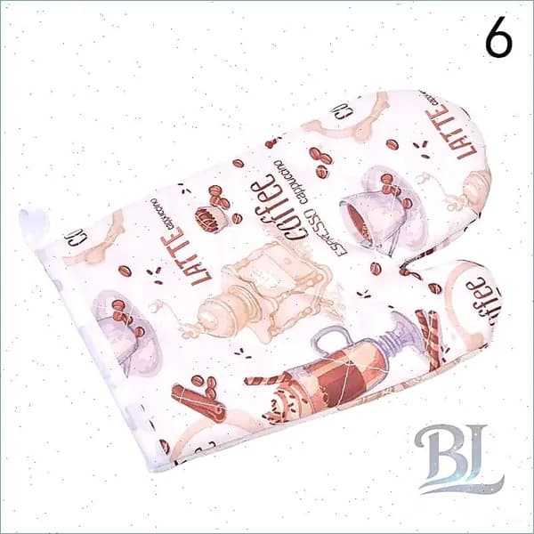 Прихватка перчатка для кухни 23x23 см,  2 шт. 6