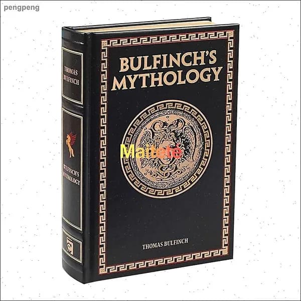 Мифология Булфинча, кожаный переплет, золотой обрез, на английском языке, классика