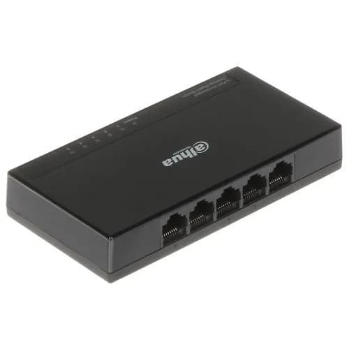 DAHUA PFS3005-5GT-L, 5-портовый, гигабитный, неуправляемый, настольный коммутатор.