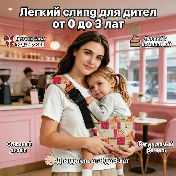 Рюкзак-типа слинг для новорожденных для прогулок и путешествий с малышом в поликлинику, магазин