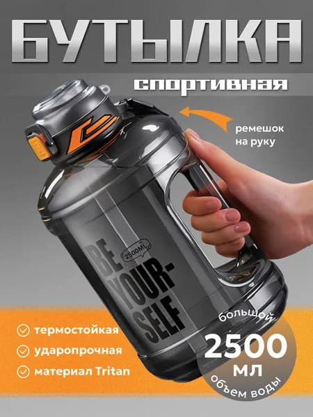 Шейкер спортивный, 2500 мл