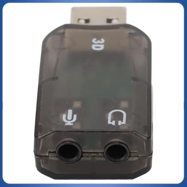 USB звуковой адаптер, стерео и 5.1 канал, для наушников и микрофонов