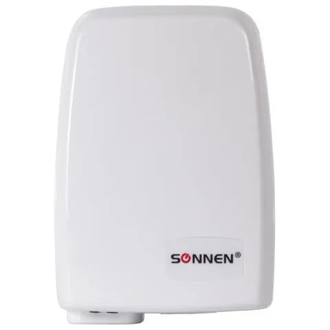 Сушилка SONNEN HD-120 для рук, 1000 Вт, пластиковый корпус, белая (604190-4027)
