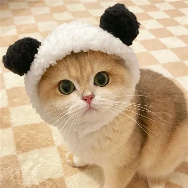Шапочка с ушками для кошек и собак