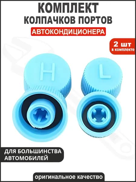 Комплект колпачков сервисного порта авто кондиционера (L/H) Арт. 96800053, 96800054