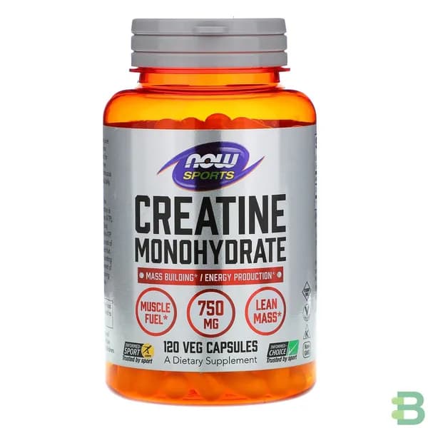 Креатин моногидрат Creatine Monohydrate 750 мг 120 растительных капсул