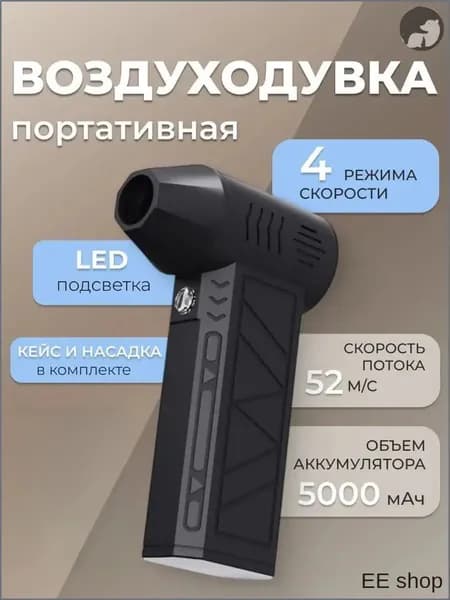 Вентилятор 1-го поколения , мини-турбореактивный вентилятор, ручной бесщеточный двигатель, скорость ветра 80000 об/мин, промышленный воздуховод 40 м/с
