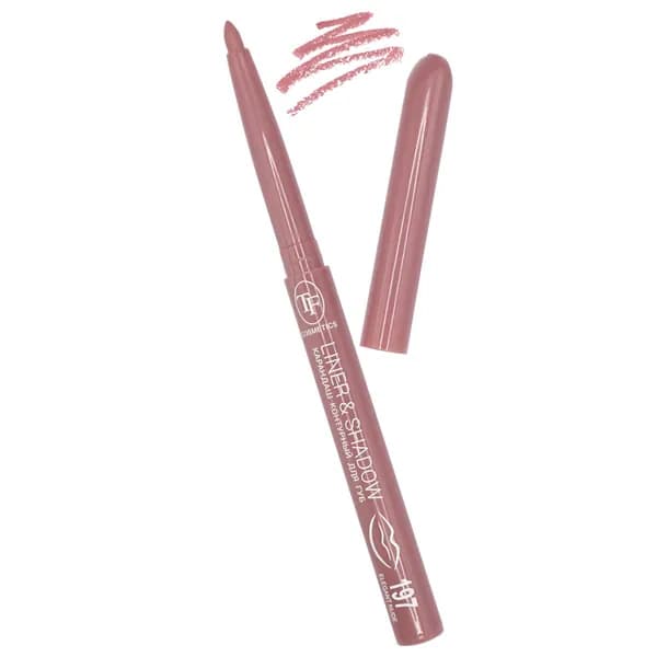 TF cosmetics Карандаш для губ контурный автоматический Liner&Shadow, тон 197 elegant nude / элегантный нюд