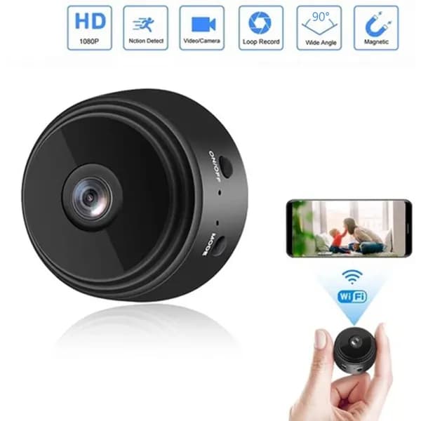 WiFi-камера миниатюрная для наблюдения за питомцами и младенцами, 1080p, с магнитным креплением
