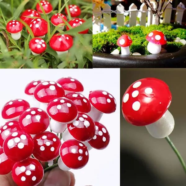 Мини грибное украшение