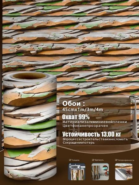 BVL Обои Синтетические 1 м, 0.45 м