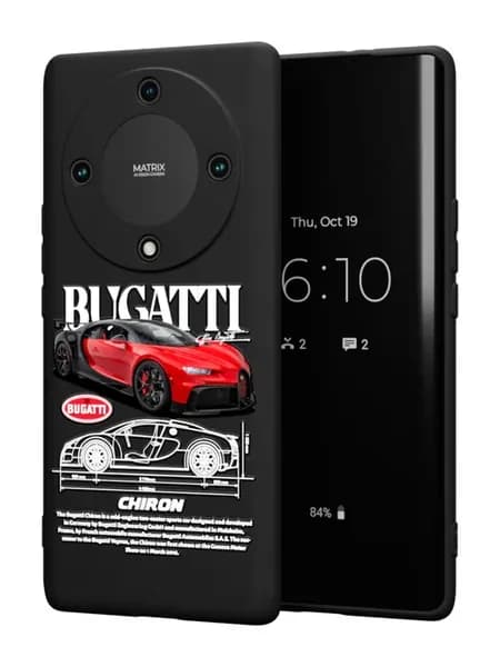 Чехол на Honor X9a Honor Magic 5 Lite 5G Машина Bugatti