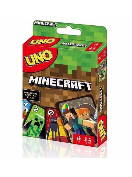Настольная игра Уно Майнкрафт для детей и взрослых карточная игра UNO Minecraft