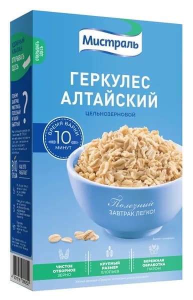 Хлопья Мистраль Геркулес алтайский, 400г