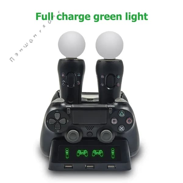 станция зарядки для PS Move и PS4, 112 мм, черная