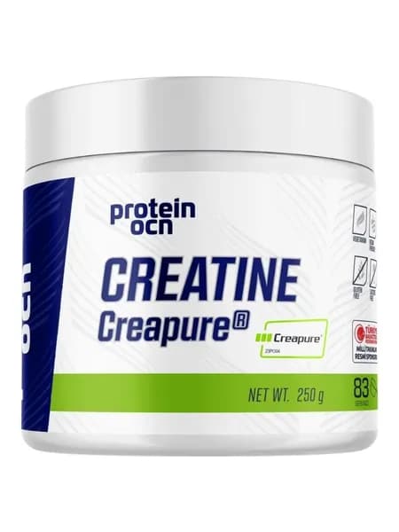 Protein Ocean Creapure Creatine Monohydrate, креатин моногидрат Creapure с патентом, микронизированный, без вкуса, 250 г