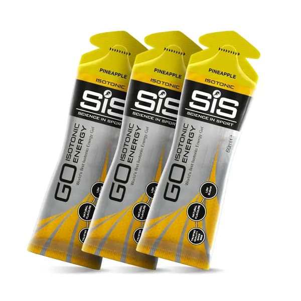 SiS, GO Isotonic Energy Gel, Гель изотонический углеводный, вкус Ананас, 60мл, 3шт.