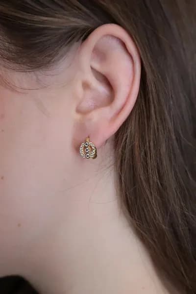 Серьги 3 круга