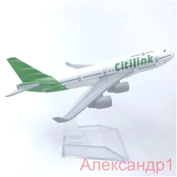 Металлическая модель самолета Boeing 747 Citilink / авиация