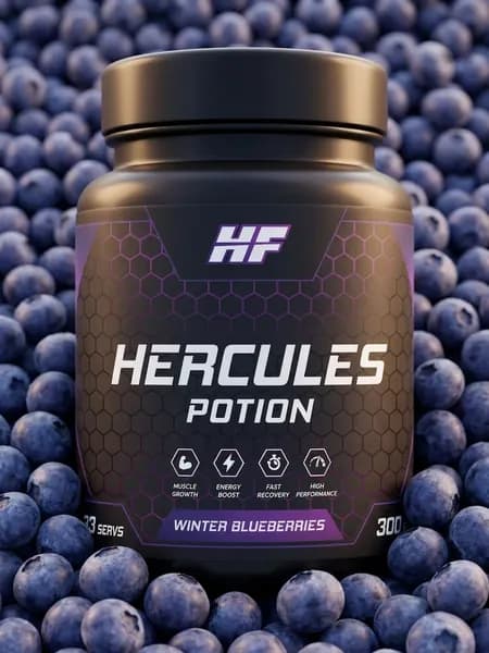 Предтренировочный комплекс Hercules potion 300гр - Черника, 33 порции
