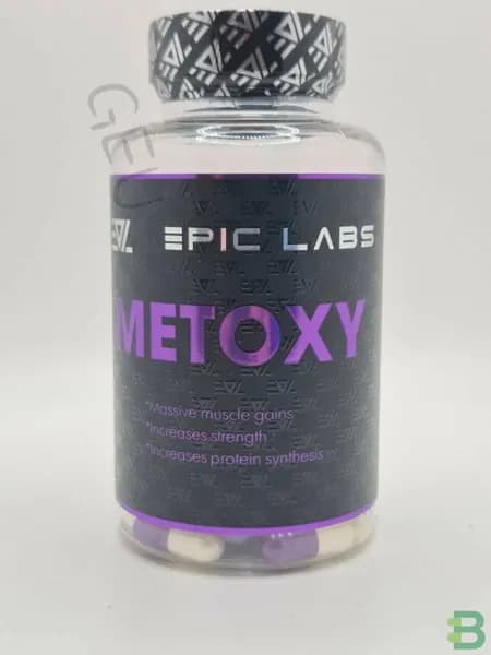 Анаболический комплекс Epic Labs Metoxy 60 капсул, препарат для роста массы и силы, спортивное питание для мужчин