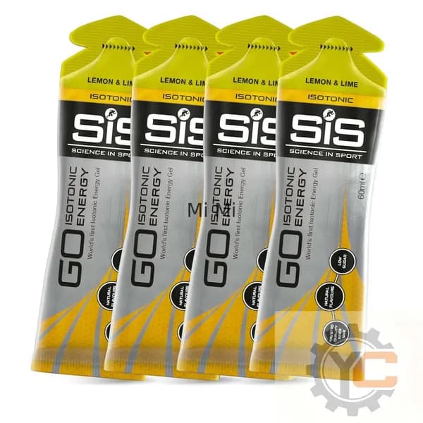 SiS, GO Isotonic Energy Gel, Гель изотонический углеводный, вкус Лимон и Лайм, 60мл, 4шт.
