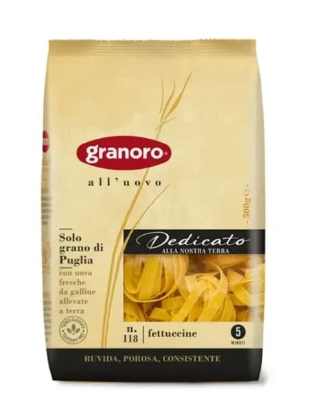 Яичная паста GrаnOro Dedicato №118 Феттуччине 500 г