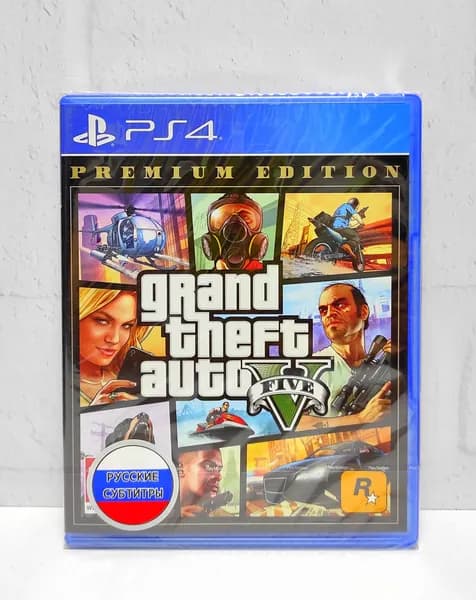 Grand Theft Auto V GTA 5 Premium Edition Русские субтитры CUSA 00411 Видеоигра на диске PS4 / PS5. Товар уцененный