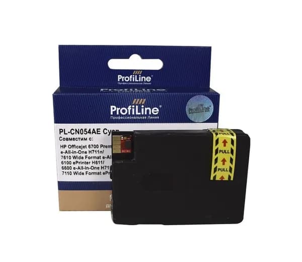 Струйный картридж ProfiLine CN054AE (№933XL) для принтеров HP OfficeJet -6100, 6600, 6700 8,5 мл голубой