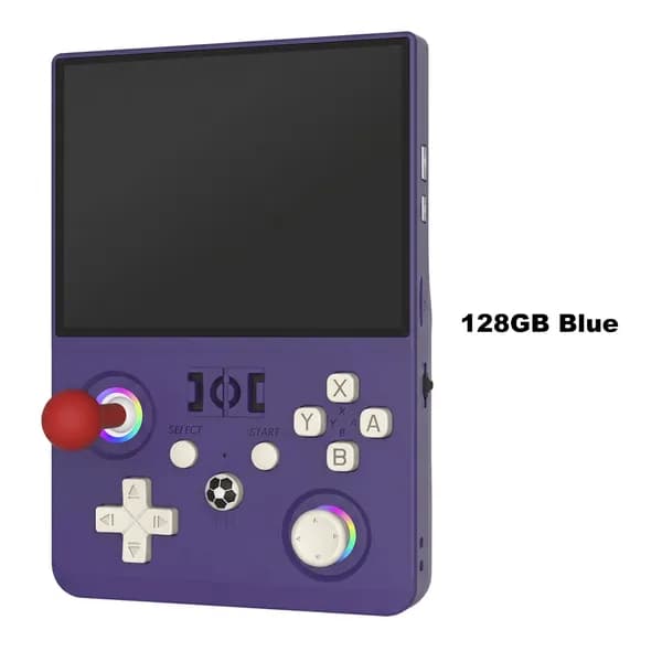 Портативная игровая консоль R36MAX2 с открытым исходным кодом, 4,5-дюймовый IPS-экран, 128 ГБ, индиго