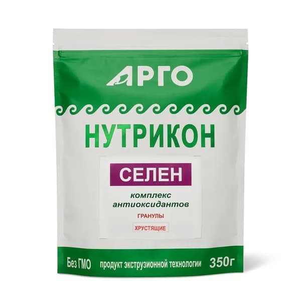 Нутрикон Селен пищевые волокна Арго детокс для кишечника, 350 г хрустящих гранул