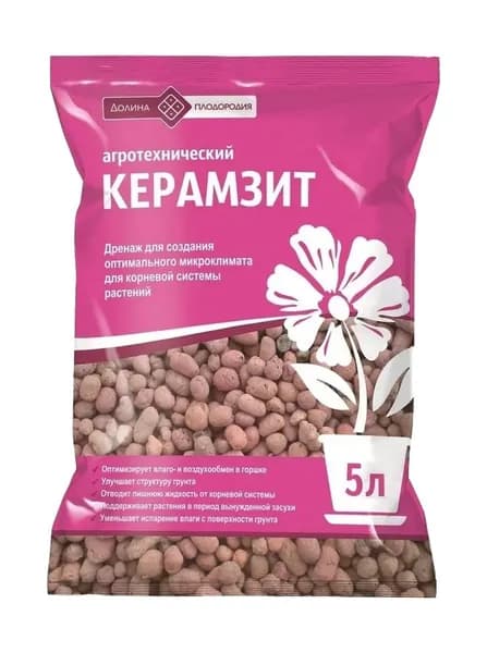 Керамзит средний Долина плодородия 5 л