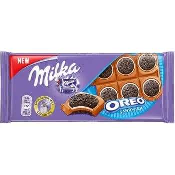 Шоколад Milka молочный с печеньем OREO, 92 г