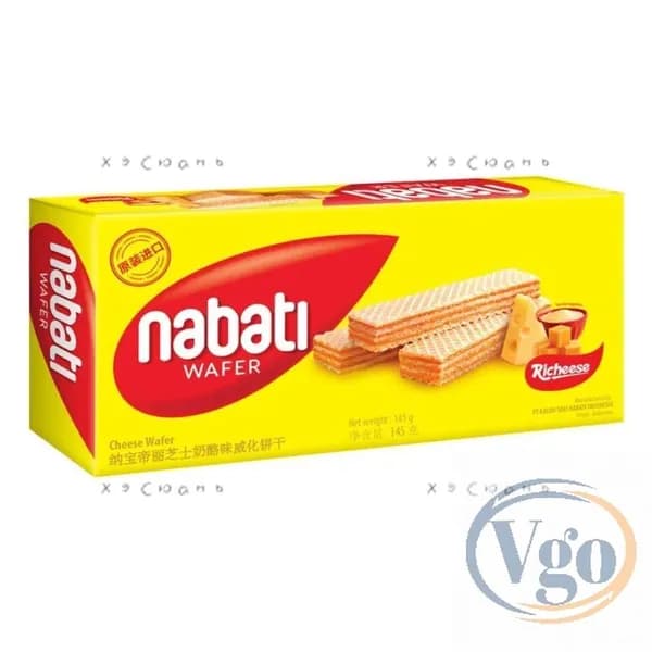Импортированные из Индонезии латте-кофейные печенья Nabati, 145 г, упаковка для удобного использования.z