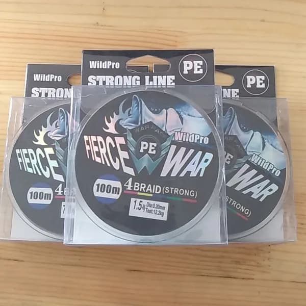 Плетеный шнур для спиннинга WildPRO PE 0,14 мм. 100 м. зеленый