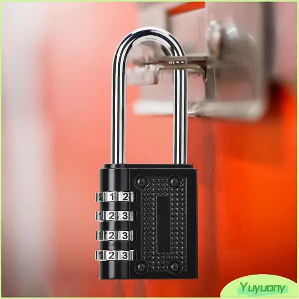 Замковый кодовый замок с 4 цифрами, легкий, антикоррозийный, для двери, окна, шкафа и чемодана