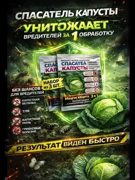 Спасатель капусты средство от вредителей